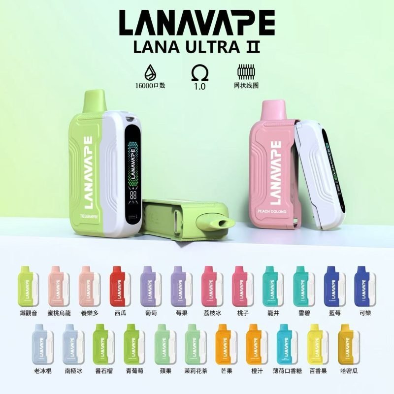 LANA 16000口 抛棄式 智慧螢幕 磁吸換彈款【買三送主機一桿】